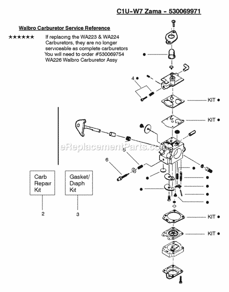 Page D Diagram and Parts List for FEATHERLITE Plus Weed Eater Trimmer